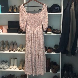 Pink blush maternity dress